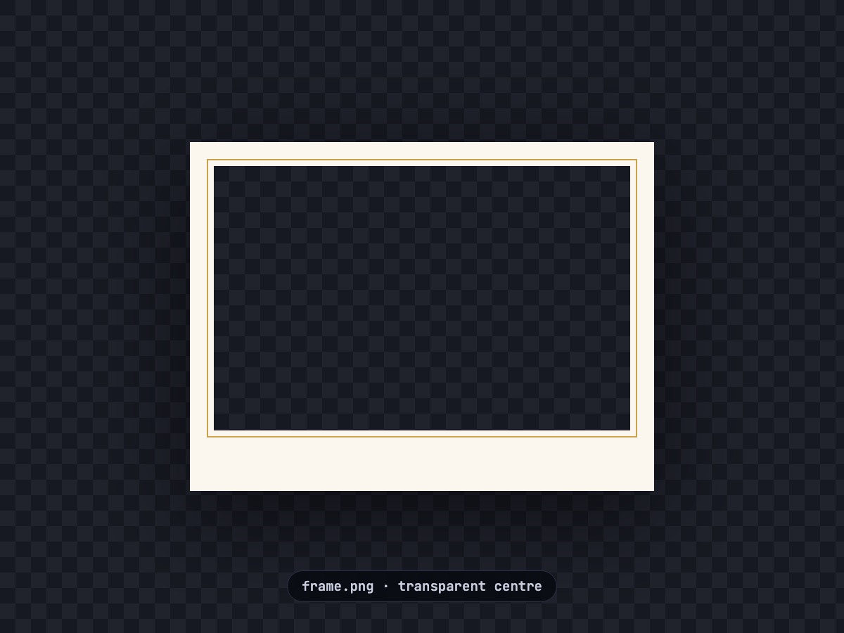 Frame exported as a transparent PNG