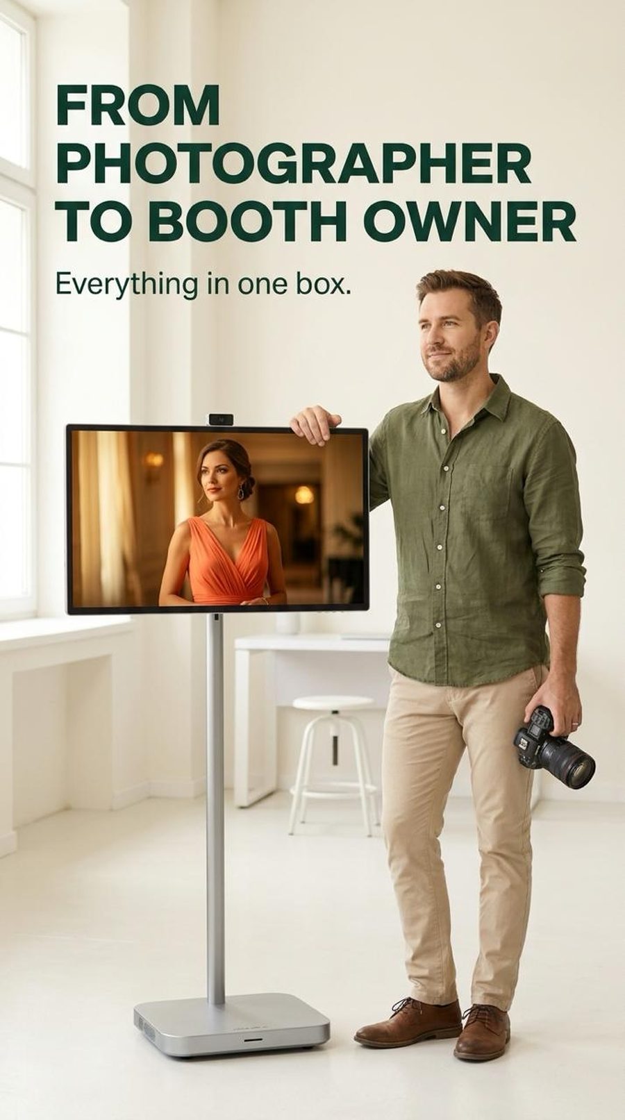 From photographer to booth owner — everything in one box
