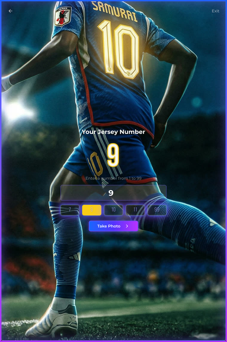 Enter your jersey number